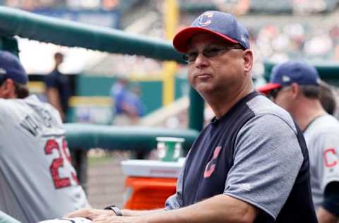 DETROIT, MI – JULY 1: Manager Terry Francona #17 of the Cleveland Indians looks around the dugout during the third inning of game one of a doubleheader against the Detroit Tigers at Comerica Park on July 1, 2017 in Detroit, Michigan. The Tigers defeated the Indians 7-4. (Photo by Duane Burleson/Getty Images)