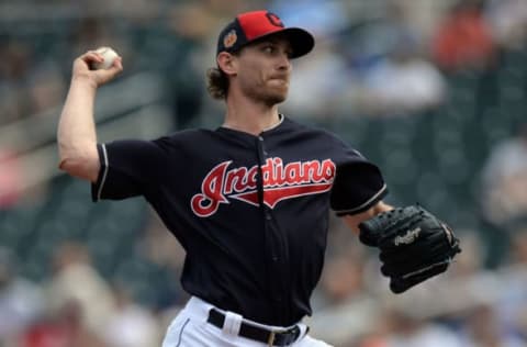 Mar 25, 2017; Goodyear, AZ, USA; Cleveland Indians starting pitcher Josh Tomlin (43) pitches against the Chicago White Sox during the first inning at Goodyear Ballpark. Mandatory Credit: Joe Camporeale-USA TODAY Sports