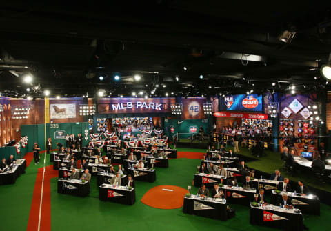 SECAUCUS, NJ – JUNE 07: A general view of the MLB First Year Player Draft on June 7, 2010 held in Studio 42 at the MLB Network in Secaucus, New Jersey. (Photo by Mike Stobe/Getty Images)