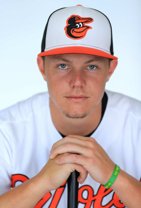 SARASOTA, FLORIDA – FEBRUARY 20: Ryan Mountcastle #76 of the Baltimore Orioles poses for a portrait during photo day at Ed Smith stadium on February 20, 2019 in Sarasota, Florida. (Photo by Mike Ehrmann/Getty Images)