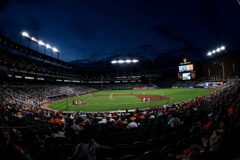 BALTIMORE, MARYLAND – MAY 29: A general view during the Baltimore Orioles and Detroit Tigers game at Oriole Park at Camden Yards on May 29, 2019 in Baltimore, Maryland. (Photo by Rob Carr/Getty Images)