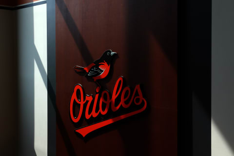 BALTIMORE, MARYLAND – SEPTEMBER 22: The Orioles sign is shown at the home plate entrance at Oriole Park at Camden Yards during the Baltimore Orioles and Seattle Mariners game on September 22, 2019 in Baltimore, Maryland. (Photo by Rob Carr/Getty Images)