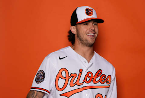 DL Hall #67 of the Baltimore Orioles. (Photo by Mark Brown/Getty Images)