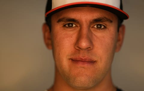 Grayson Rodriguez #85 of the Baltimore Orioles. (Photo by Mark Brown/Getty Images)