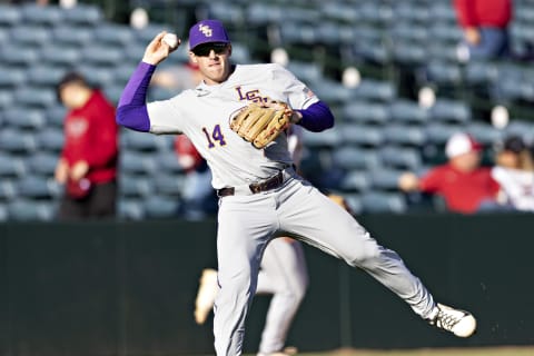 Jacob Berry #14 of the LSU Tigers. (Photo by Wesley Hitt/Getty Images)