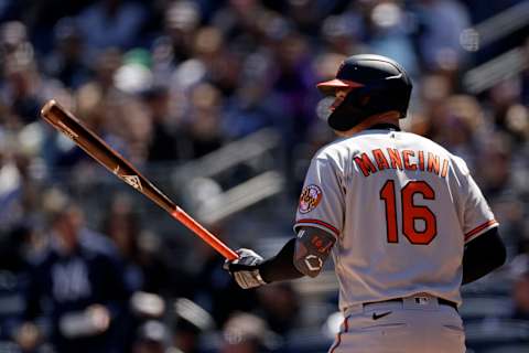 Trey Mancini #16 of the Baltimore Orioles. (Photo by G Fiume/Getty Images)