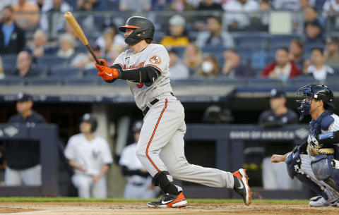 Adley Rutschman #35 of the Baltimore Orioles. (Photo by Jim McIsaac/Getty Images)