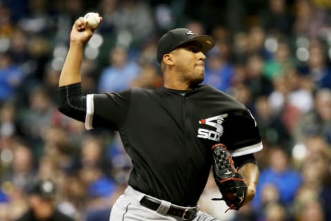 MILWAUKEE, WI – MARCH 31: Gregory Infante #92 of the Chicago White Sox pitches in the first inning against the Milwaukee Brewers during an exhibition game at Miller Park on March 31, 2017 in Milwaukee, Wisconsin. (Photo by Dylan Buell/Getty Images)