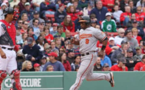 BOSTON – APRIL 25: Miguel Tejada