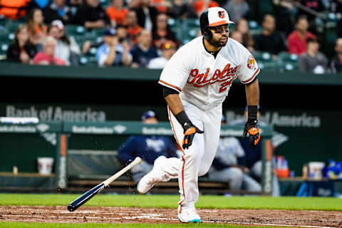 BALTIMORE, MD – APRIL 26: Pedro Alvarez (Photo by Scott Taetsch/Getty Images)