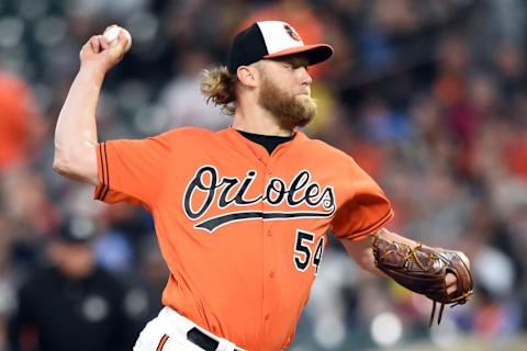 BALTIMORE, MD – APRIL 28: Andrew Cashner (Photo by Mitchell Layton/Getty Images)