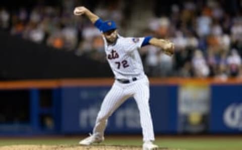 NEW YORK, NEW YORK – JUNE 15: Jake Reed #72 of the New York Mets throws a pitch during the fifth inning of the game against the Milwaukee Brewers at Citi Field on June 15, 2022 in New York City. (Photo by Dustin Satloff/Getty Images)