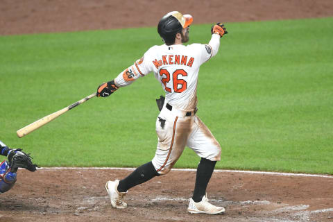 Ryan McKenna #26 of the Baltimore Orioles. (Photo by Mitchell Layton/Getty Images)