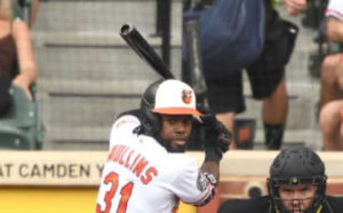 BALTIMORE, MD – SEPTEMBER 05: Cedric Mullins #31 of the Baltimore Orioles prepares for a pitch during game one of a doubleheader baseball game against the Toronto Blue Jays at Oriole Park at Camden Yards on September 5, 2022 in Baltimore, Maryland. (Photo by Mitchell Layton/Getty Images)