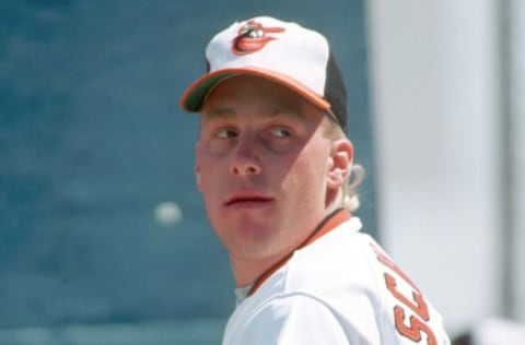 Mar 1989; Miami, FL, USA; FILE PHOTO; Baltimore Orioles pitcher Curt Schilling during the 1989 spring training season at Miami Stadium. Mandatory Credit: Photo By USA TODAY Sports Copyright USA TODAY Sports