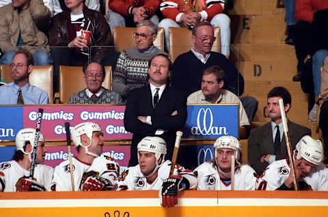 Mike Keenan, Chicago Blackhawks (Photo by Graig Abel Collection/Getty Images)