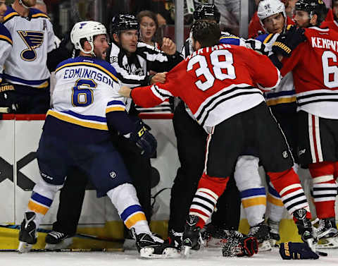 Ryan Hartman #38, Chicago Blackhawks (Photo by Jonathan Daniel/Getty Images)