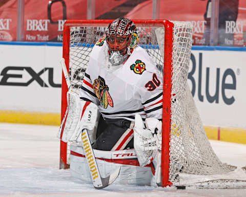 Malcolm Subban #30, Chicago Blackhawks (Photo by Joel Auerbach/Getty Images)