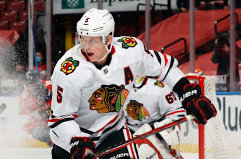 Connor Murphy #5, Chicago Blackhawks (Photo by Joel Auerbach/Getty Images)