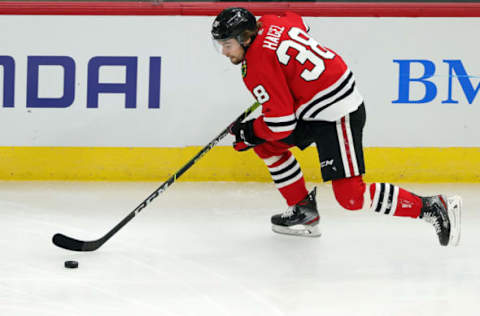 Chicago Blackhawks, Brandon Hagel #38 (Photo by Stacy Revere/Getty Images)