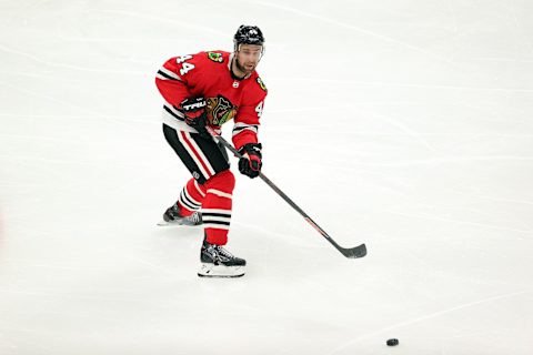 Calvin de Haan #44, Chicago Blackhawks (Photo by Stacy Revere/Getty Images)