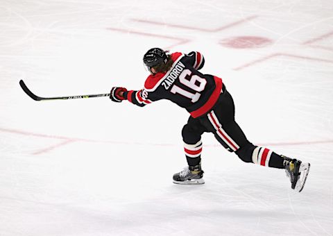 Nikita Zadorov #16, Chicago Blackhawks (Photo by Jonathan Daniel/Getty Images)