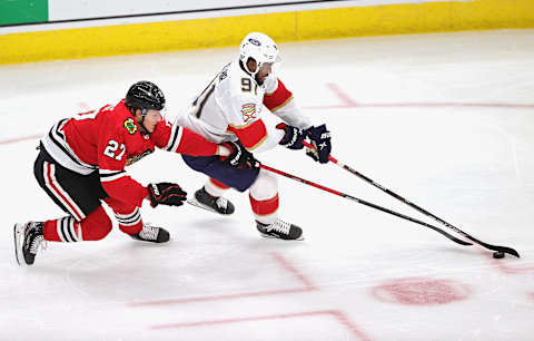 Adam Boqvist #27, Chicago Blackhawks (Photo by Jonathan Daniel/Getty Images)