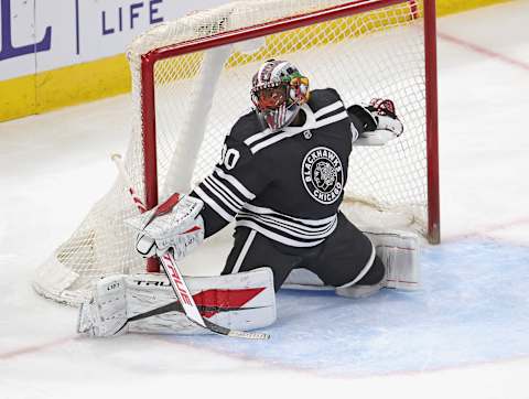 Malcolm Subban #30, Chicago Blackhawks (Photo by Jonathan Daniel/Getty Images)