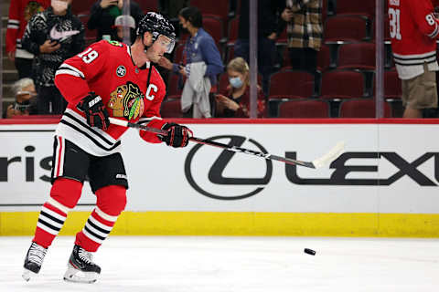 Jonathan Toews #19, Chicago Blackhawks (Photo by Stacy Revere/Getty Images)