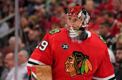 Marc-Andre Fleury #29, Chicago Blackhawks (Photo by Patrick McDermott/Getty Images)