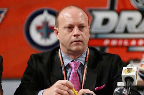 PHILADELPHIA, PA – JUNE 28: Vice President and General Manager of the Chicago Blackhawks Stan Bowman attends the 2014 NHL Entry Draft at Wells Fargo Center on June 28, 2014 in Philadelphia, Pennsylvania. (Photo by Dave Sandford/NHLI via Getty Images)