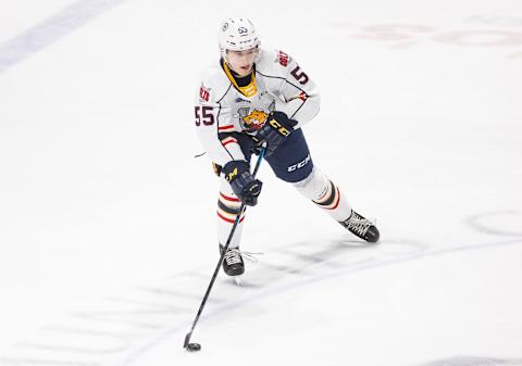 Brandt Clarke, Barrie Colts (Photo by Chris Tanouye/Getty Images)