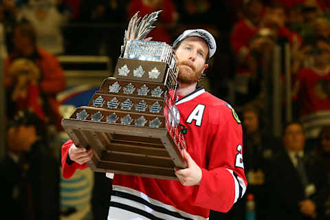 Duncan Keith #2, Chicago Blackhawks (Photo by Bruce Bennett/Getty Images)