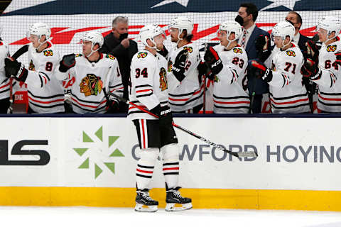 Carl Soderberg #34, Chicago Blackhawks Mandatory Credit: Russell LaBounty-USA TODAY Sports