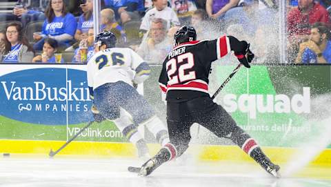 Owen Power, (R), Chicago Steel (via Imagn images, Stampede Game One 007)