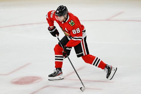 Chicago Blackhawks, Patrick Kane #88 Mandatory Credit: Kamil Krzaczynski-USA TODAY Sports