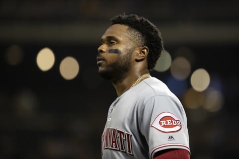 NEW YORK, NY – AUGUST 07: Phillip Ervin #27 of the Cincinnati Reds during the game against the New York Mets at Citi Field on August 7, 2018 in the Flushing neighborhood of the Queens borough of New York City. (Photo by Michael Owens/Getty Images)