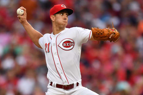 CINCINNATI, OH – AUGUST 14: Michael Lorenzen #21 of the Cincinnati Reds pitches in the third inning against the Cleveland Indians at Great American Ball Park on August 14, 2018 in Cincinnati, Ohio. (Photo by Jamie Sabau/Getty Images)