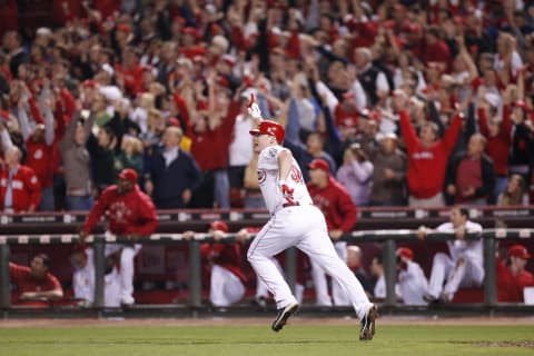 CINCINNATI, OH – SEPTEMBER 28: Jay Bruce #32 of the Cincinnati Reds (Photo by Joe Robbins/Getty Images)