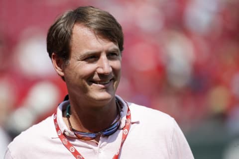 CINCINNATI, OH – JUNE 01: President of baseball operations Dick Williams of the Cincinnati Reds looks on before a game against the Washington Nationals. (Photo by Joe Robbins/Getty Images)