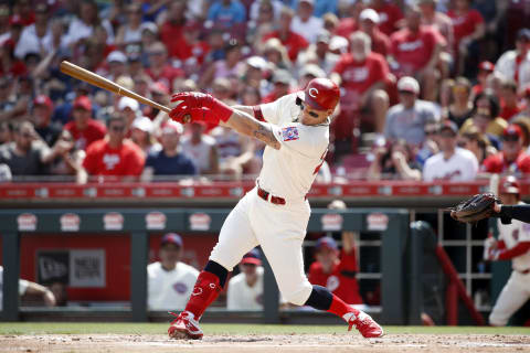 CINCINNATI, OH – JULY 06: Derek Dietrich #22 of the Cincinnati Reds (Photo by Joe Robbins/Getty Images)