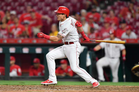 CINCINNATI, OH – JULY 19: Derek Dietrich #22 of the Cincinnati Reds (Photo by Jamie Sabau/Getty Images)