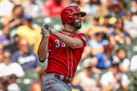 MILWAUKEE, WISCONSIN – JULY 24: Jesse Winker #33 of the Cincinnati Reds (Photo by Dylan Buell/Getty Images)