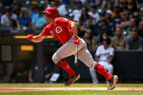 MILWAUKEE, WISCONSIN – JULY 24: Nick Senzel #15 of the Cincinnati Reds (Photo by Dylan Buell/Getty Images)