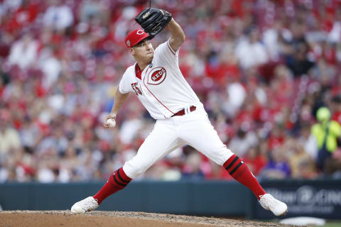 CINCINNATI, OH – JULY 26: Robert Stephenson #55 of the Cincinnati Reds (Photo by Joe Robbins/Getty Images)