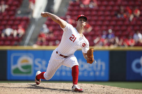 CINCINNATI, OH – JULY 28: Michael Lorenzen #21 of the Cincinnati Reds (Photo by Joe Robbins/Getty Images)