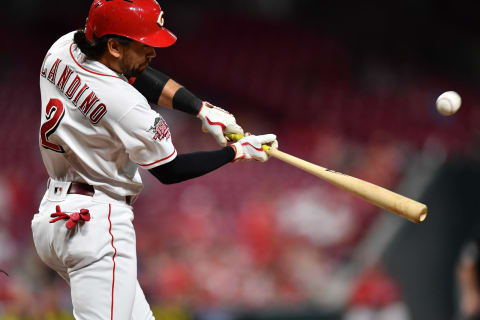 CINCINNATI, OH – SEPTEMBER 24: Alex Blandino #2 of the Cincinnati Reds (Photo by Jamie Sabau/Getty Images)