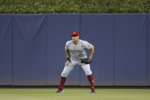 MIAMI, FLORIDA – AUGUST 28: Nick Senzel #15 of the Cincinnati Reds (Photo by Michael Reaves/Getty Images)