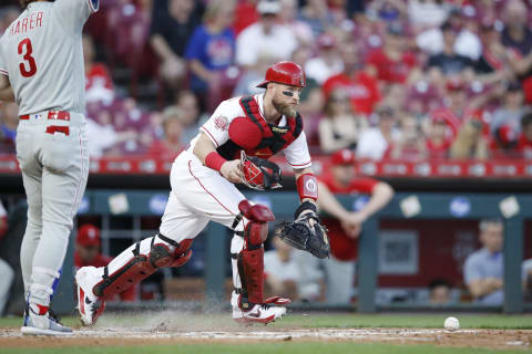 CINCINNATI, OH – SEPTEMBER 03: Tucker Barnhart #16 of the Cincinnati Reds (Photo by Joe Robbins/Getty Images)