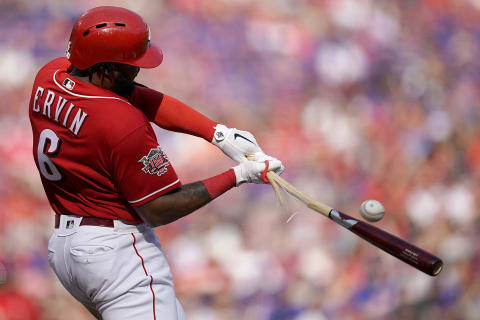 CINCINNATI, OHIO – SEPTEMBER 21: Phillip Ervin #6 of the Cincinnati Reds (Photo by Bryan Woolston/Getty Images)